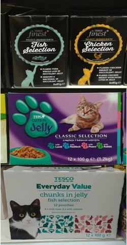 Tesco's Three Tier Structure applied on many products: Essential Value for the first price, and *finest is the Premium product.